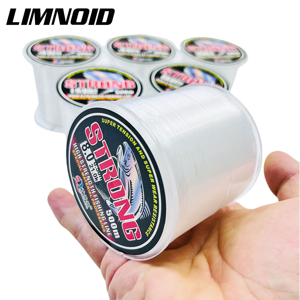 Copolymer Line - Limnoid 100/500M フロロカーボン釣り糸日本製素材モノフィラメント迷彩スポットライン 3.8-21kg 海水/淡水用