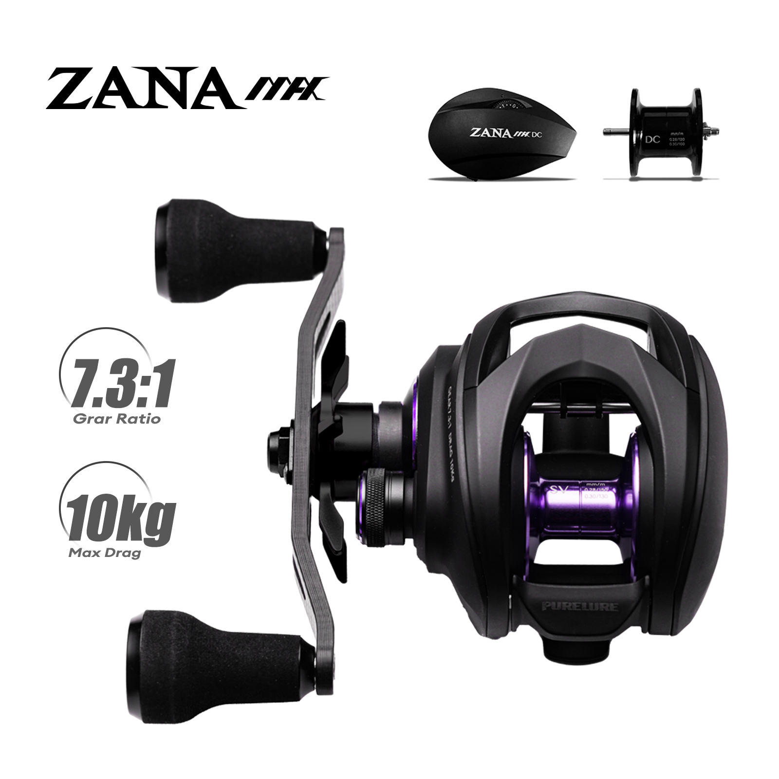 Abu Garcia Reel Max - PURELURE ZANA MAX 10KG SV+DC デュアルモード