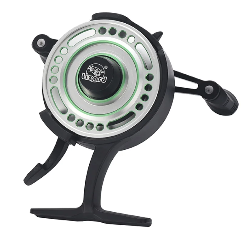 リザードフリーランナースプールリール（EVAノブ付き）金属製 - Ice Fishing Line のレビューと価格