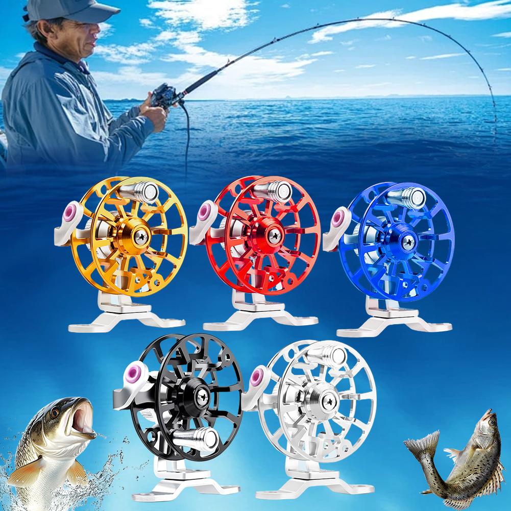 ミニフルメタル釣りリール ポータブルラフトアイスリール 超軽 - Ice Fishing Line のレビューと価格