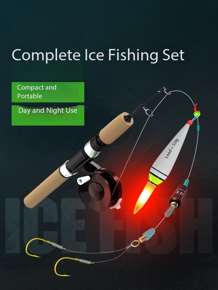 新型アイスフィッシングロッド 超短ミニテレスコピックML3セ - Ice Fishing Line のレビューと価格