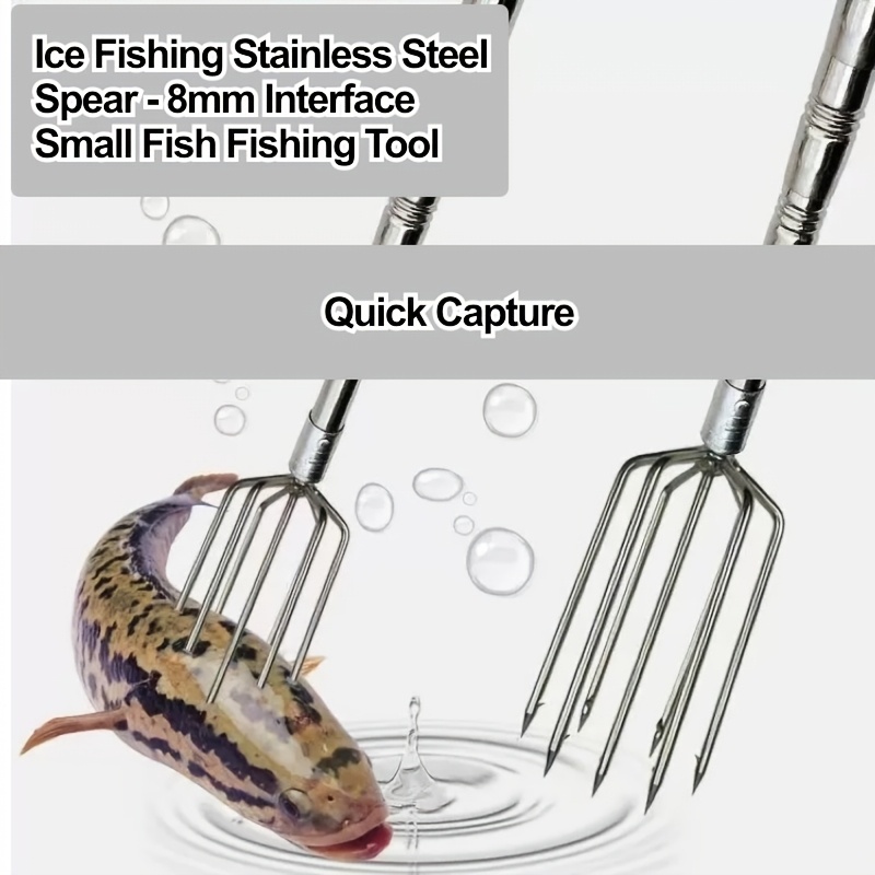 アイスフィッシング用魚グリップ ステンレス鋼製スピア 5本爪 - Ice Fishing Line のレビューと価格