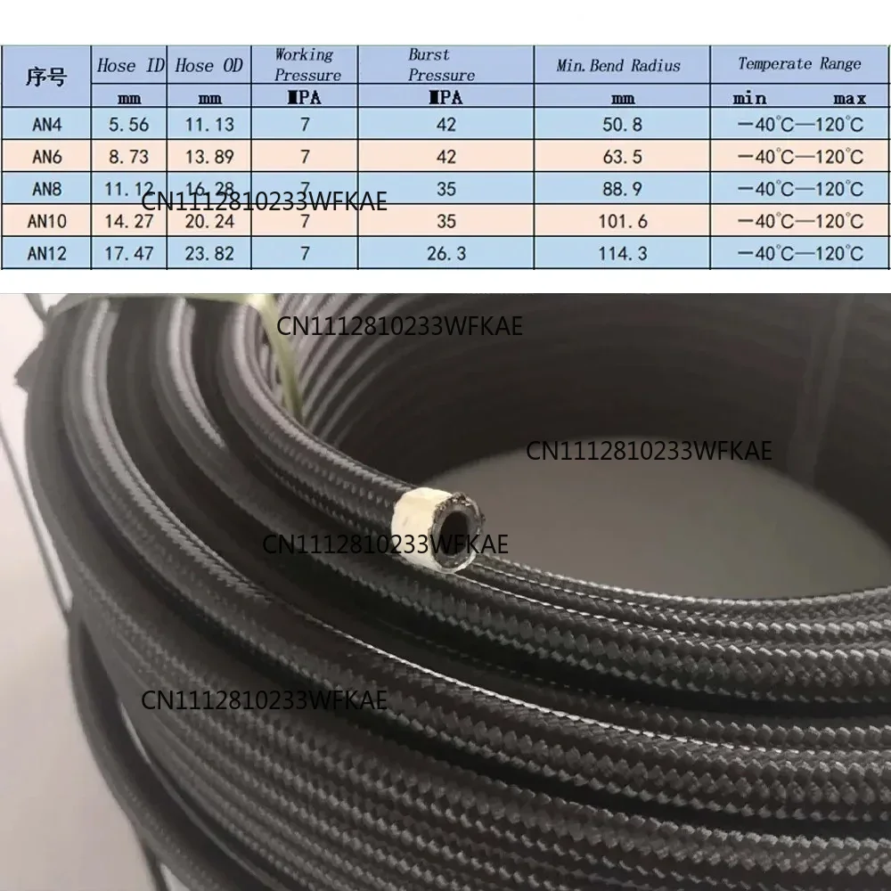 1M 3M 5M 燃料ホース オイルガスライン AN4 AN - Braided Line のレビューと価格