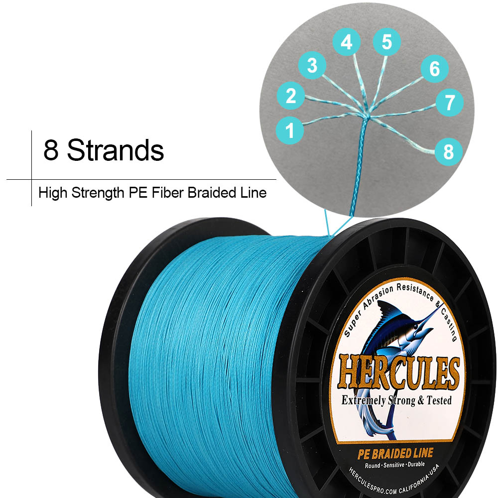 ヘラクレス 8 ストランド編組 10-150LB 釣り糸 3 - Ice Fishing Line のレビューと価格